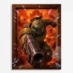 Video Game Metal Poster Wall Decor - Doom - A