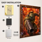Video Game Metal Poster Wall Decor - Doom - A - Image 2