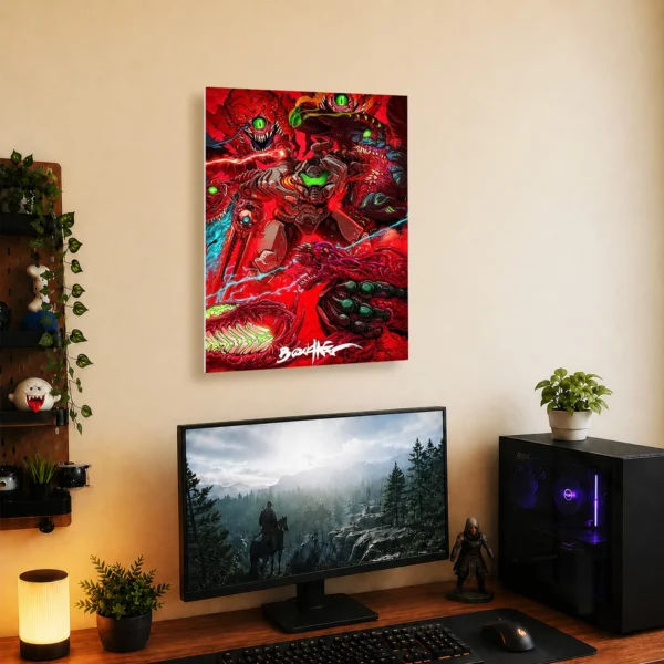 Video Game Metal Poster Wall Decor - Doom - B - Image 5