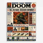 Video Game Metal Poster Wall Decor - Doom - C