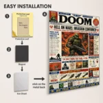 Video Game Metal Poster Wall Decor - Doom - C - Image 2