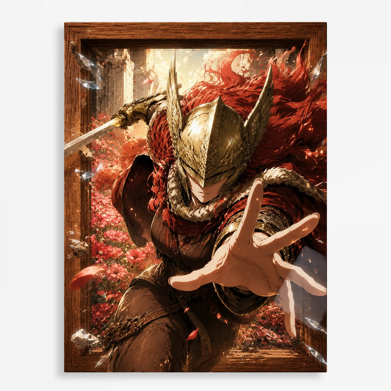 video game metal poster (71) s1 Video Game Metal Poster Wall Decor - ER Malenia - Image 1