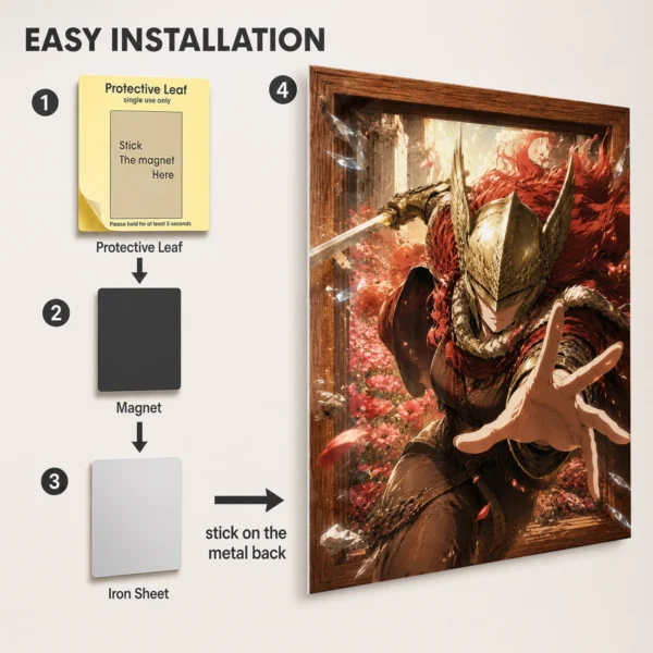 Video Game Metal Poster Wall Decor - ER Malenia - Image 2