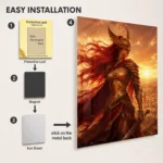 Video Game Metal Poster Wall Decor - ER Malenia - A - Image 2