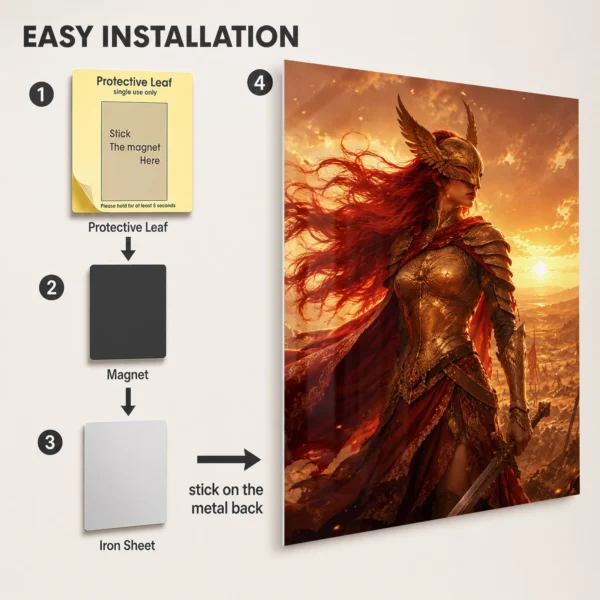 Video Game Metal Poster Wall Decor - ER Malenia - A - Image 2