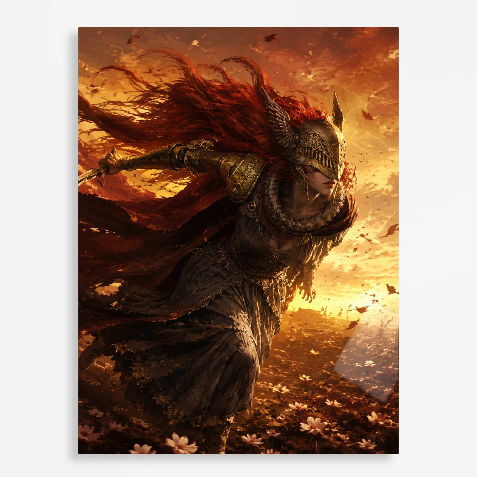 video game metal poster (76) s1 Video Game Metal Poster Wall Decor - ER Starscourge Radahn - Image 1