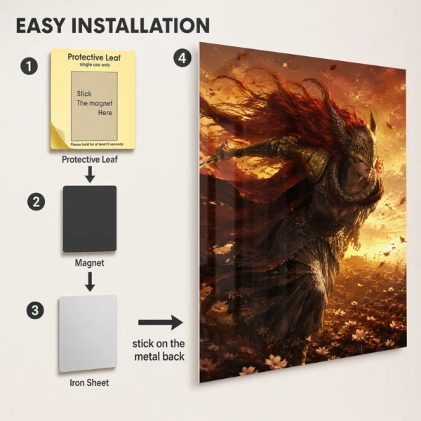 Video Game Metal Poster Wall Decor - ER Starscourge Radahn - Image 2