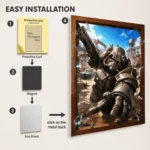 Video Game Metal Poster Wall Decor - Wasteland Power Armor - Image 2