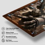 Video Game Metal Poster Wall Decor - Wasteland Power Armor - Image 6