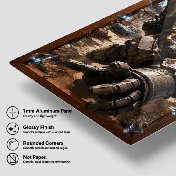Video Game Metal Poster Wall Decor - Wasteland Power Armor - Image 6