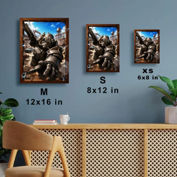 Video Game Metal Poster Wall Decor - Wasteland Power Armor - Image 7