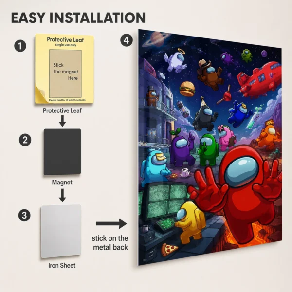 Video Game Metal Poster Wall Decor - AU - G - Image 2
