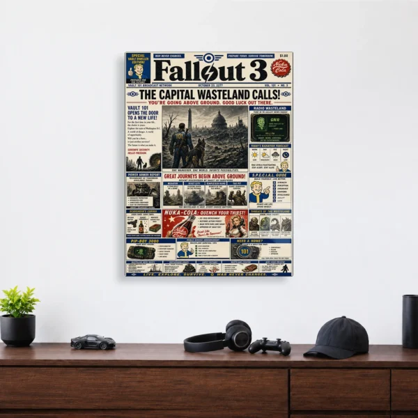Video Game Metal Poster Wall Decor - Wasteland 3 - Image 4