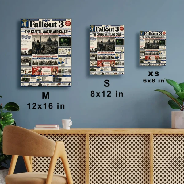 Video Game Metal Poster Wall Decor - Wasteland 3 - Image 7