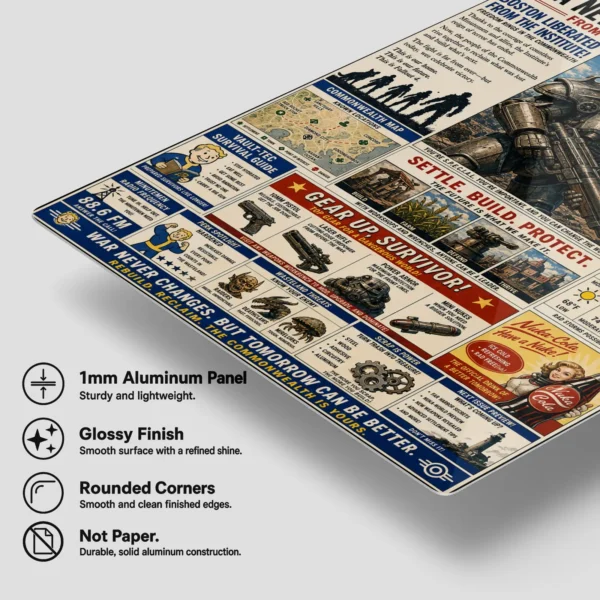 Video Game Metal Poster Wall Decor - Wasteland 4 - Image 6
