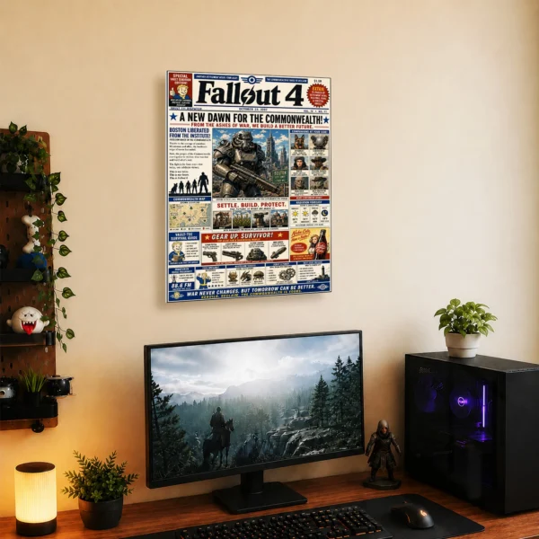 Video Game Metal Poster Wall Decor - Wasteland 4 - Image 5