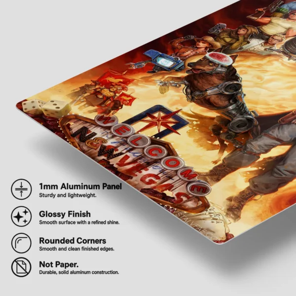 Video Game Metal Poster Wall Decor - Wasteland New Vegas - Image 6