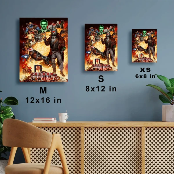 Video Game Metal Poster Wall Decor - Wasteland New Vegas - Image 7