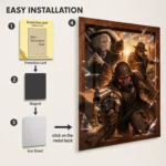 Video Game Metal Poster Wall Decor - Wasteland New Vegas NCR Ranger - Image 2
