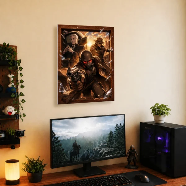 Video Game Metal Poster Wall Decor - Wasteland New Vegas NCR Ranger - Image 5
