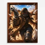 Video Game Metal Poster Wall Decor - Wasteland New Vegas NCR Ranger - A