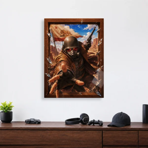 Video Game Metal Poster Wall Decor - Wasteland New Vegas NCR Ranger - B - Image 4