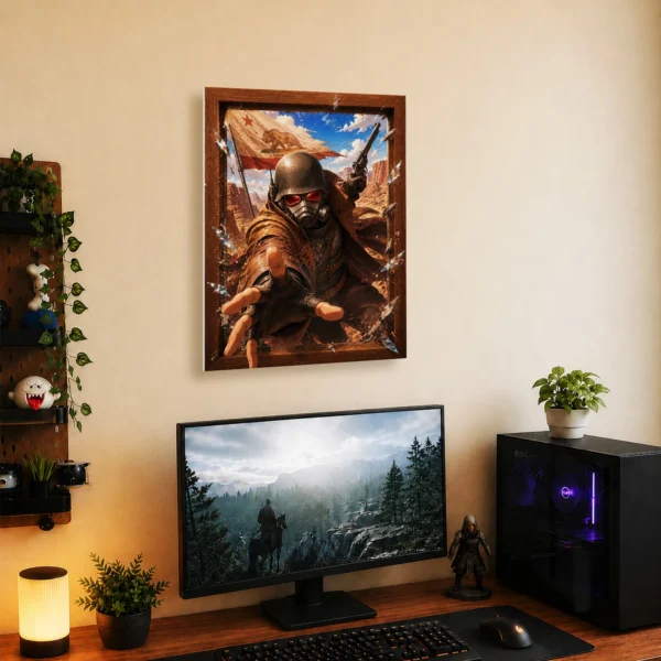 Video Game Metal Poster Wall Decor - Wasteland New Vegas NCR Ranger - B - Image 5