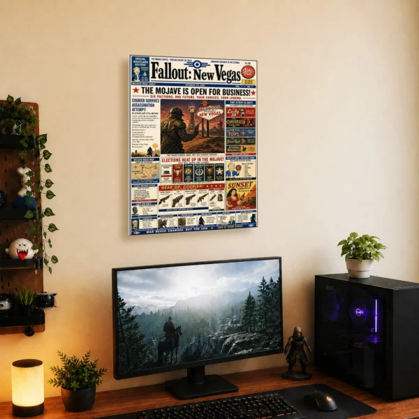 Video Game Metal Poster Wall Decor - Wasteland New Vegas - A - Image 5