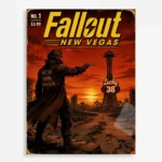 Video Game Metal Poster Wall Decor - Wasteland New Vegas - B