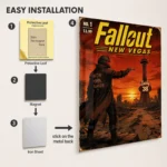 Video Game Metal Poster Wall Decor - Wasteland New Vegas - B - Image 2