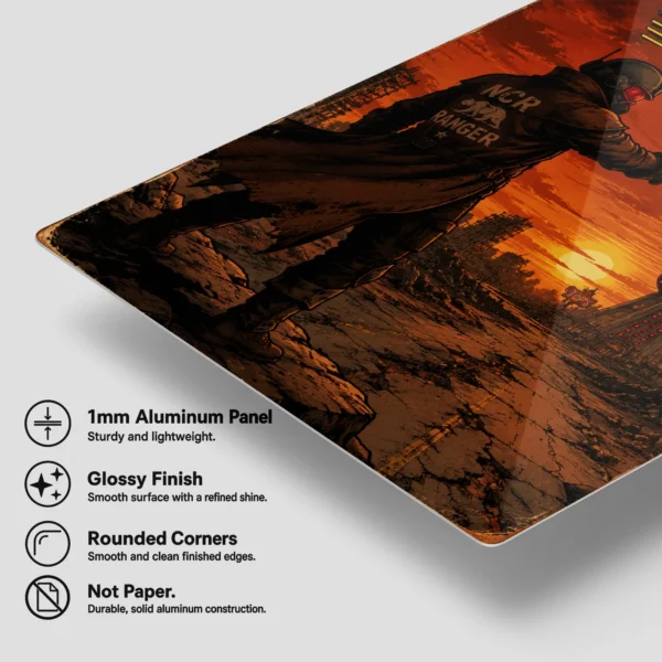 Video Game Metal Poster Wall Decor - Wasteland New Vegas - B - Image 6
