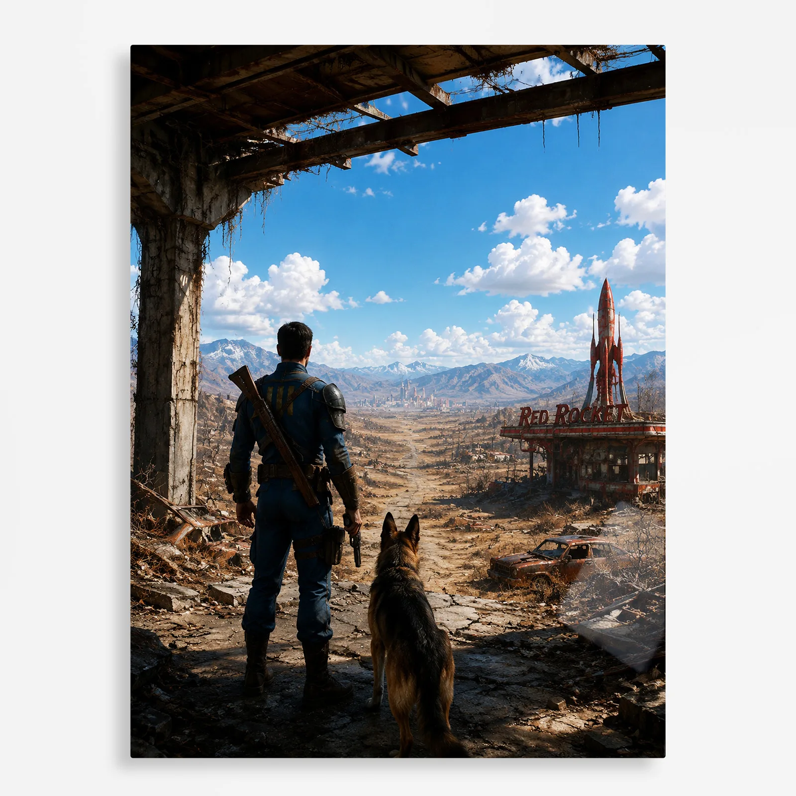 video game metal poster (91) s1 Video Game Metal Poster Wall Decor - Wasteland 4 - A - Image 1