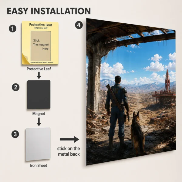 Video Game Metal Poster Wall Decor - Wasteland 4 - A - Image 2