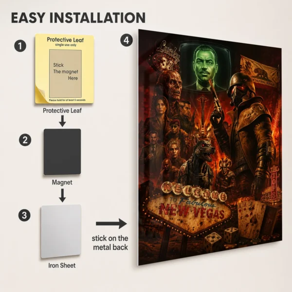 Video Game Metal Poster Wall Decor - Wasteland 4 - C - Image 2