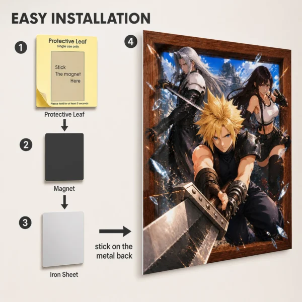 Video Game Metal Poster Wall Decor - Wasteland New Vegas - C - Image 2