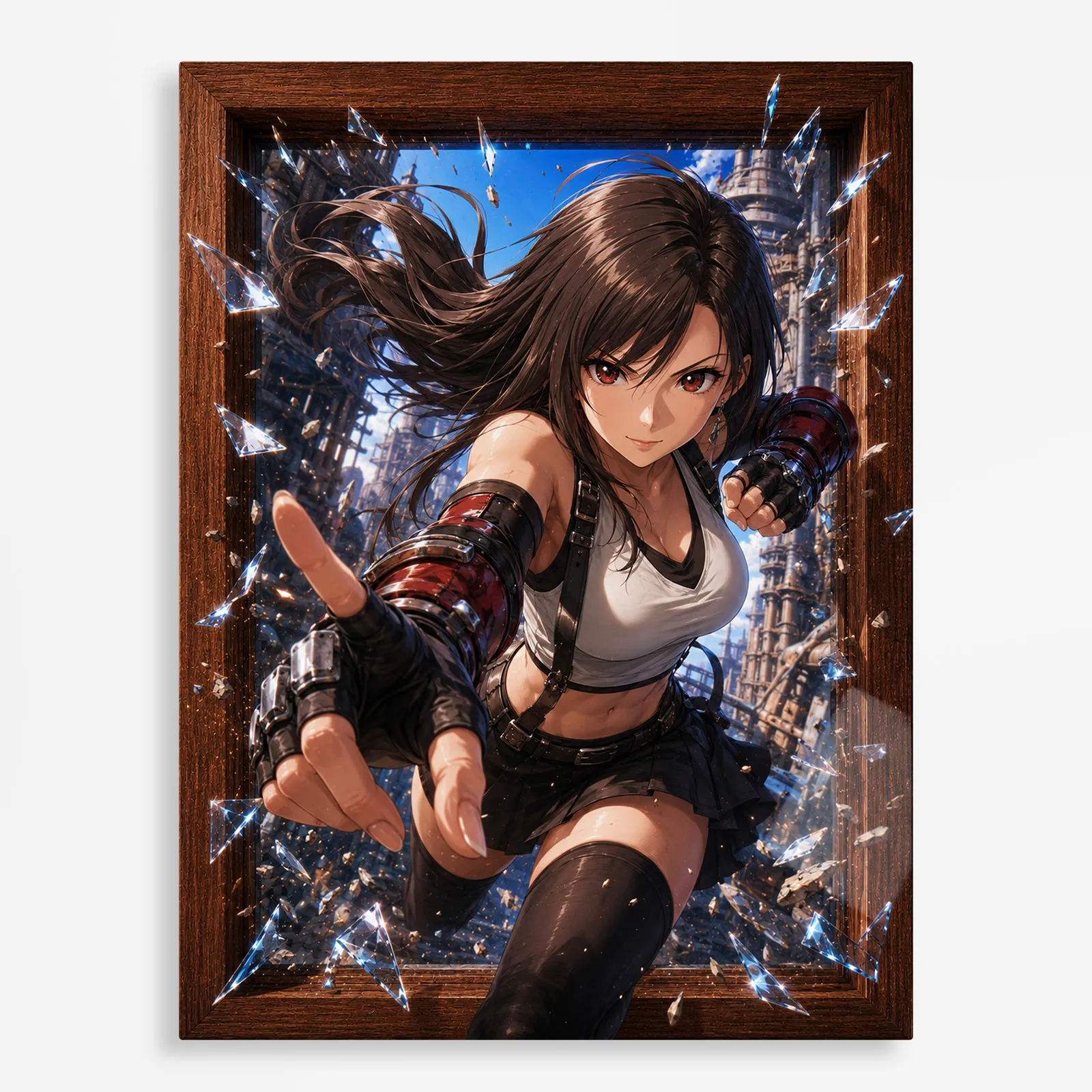 video game metal poster (95) s1 Video Game Metal Poster Wall Decor - FFVII - Image 1