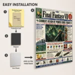 Video Game Metal Poster Wall Decor - FFVII Tifa Lockhart - Image 2
