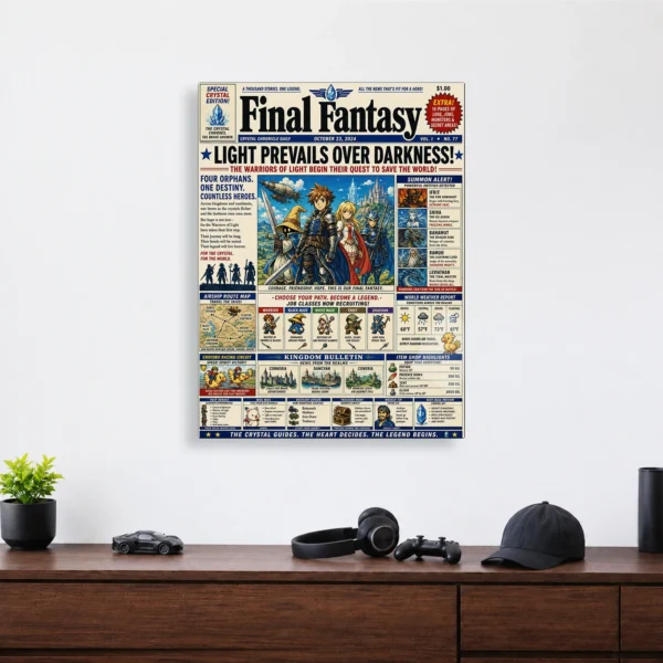 Video Game Metal Poster Wall Decor - FFVII - A - Image 4