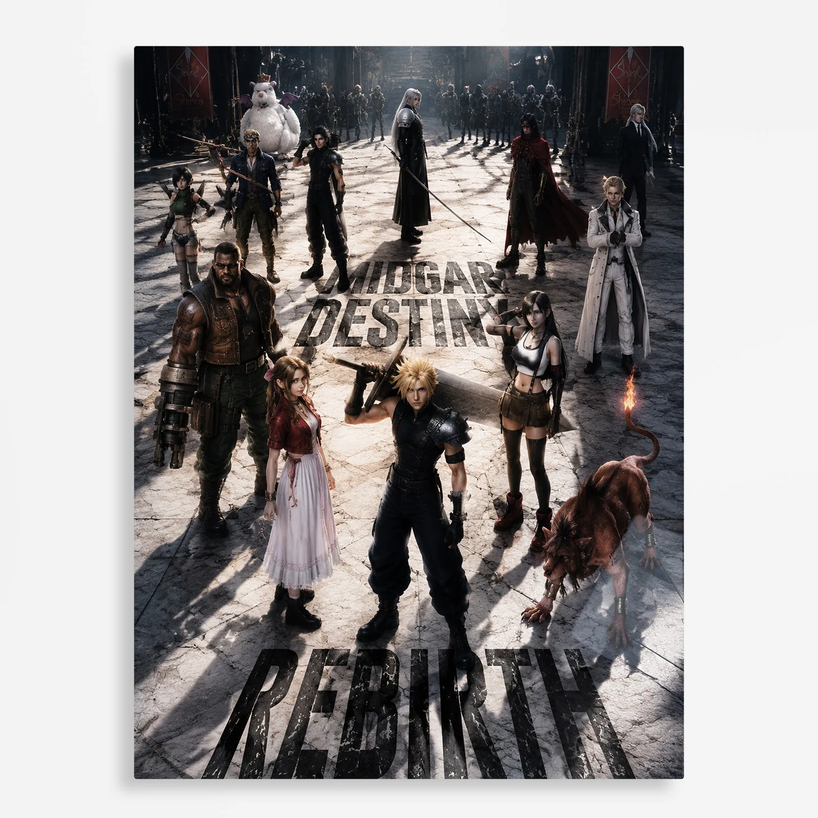 video game metal poster (99) s1 Video Game Metal Poster Wall Decor - FFVII Sephiroth - Image 1