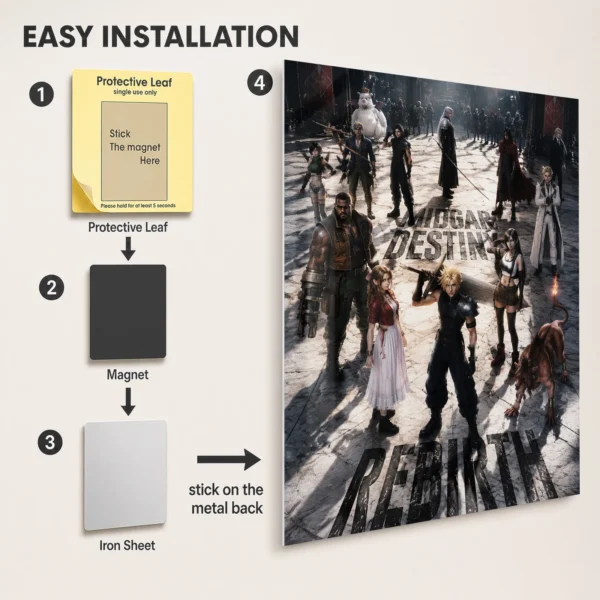 Video Game Metal Poster Wall Decor - FFVII Sephiroth - Image 2